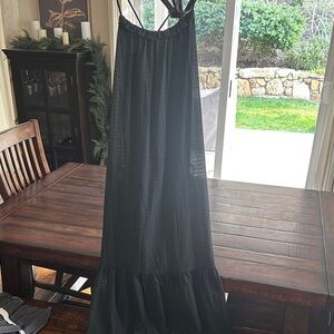 Z Supply textured Black Maxi Dress